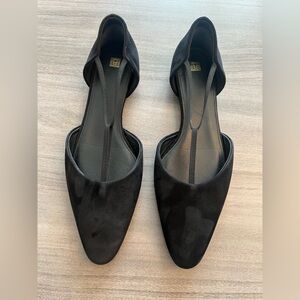 Toteme Suede Black Women's Flats